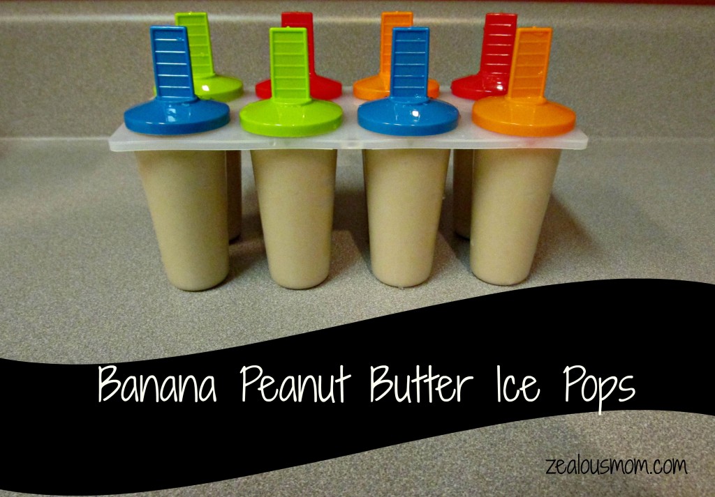 Banana Peanut Butter Ice Pops-zealousmom.com #glutenfree #icepops #recipes