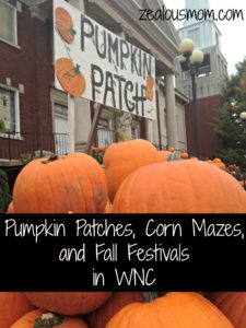 Pumpkin Patches, Corn Mazes, and Fall Festivals in WNC -zealousmom.com #pumpkinpatches #asheville #northcarolina #fall