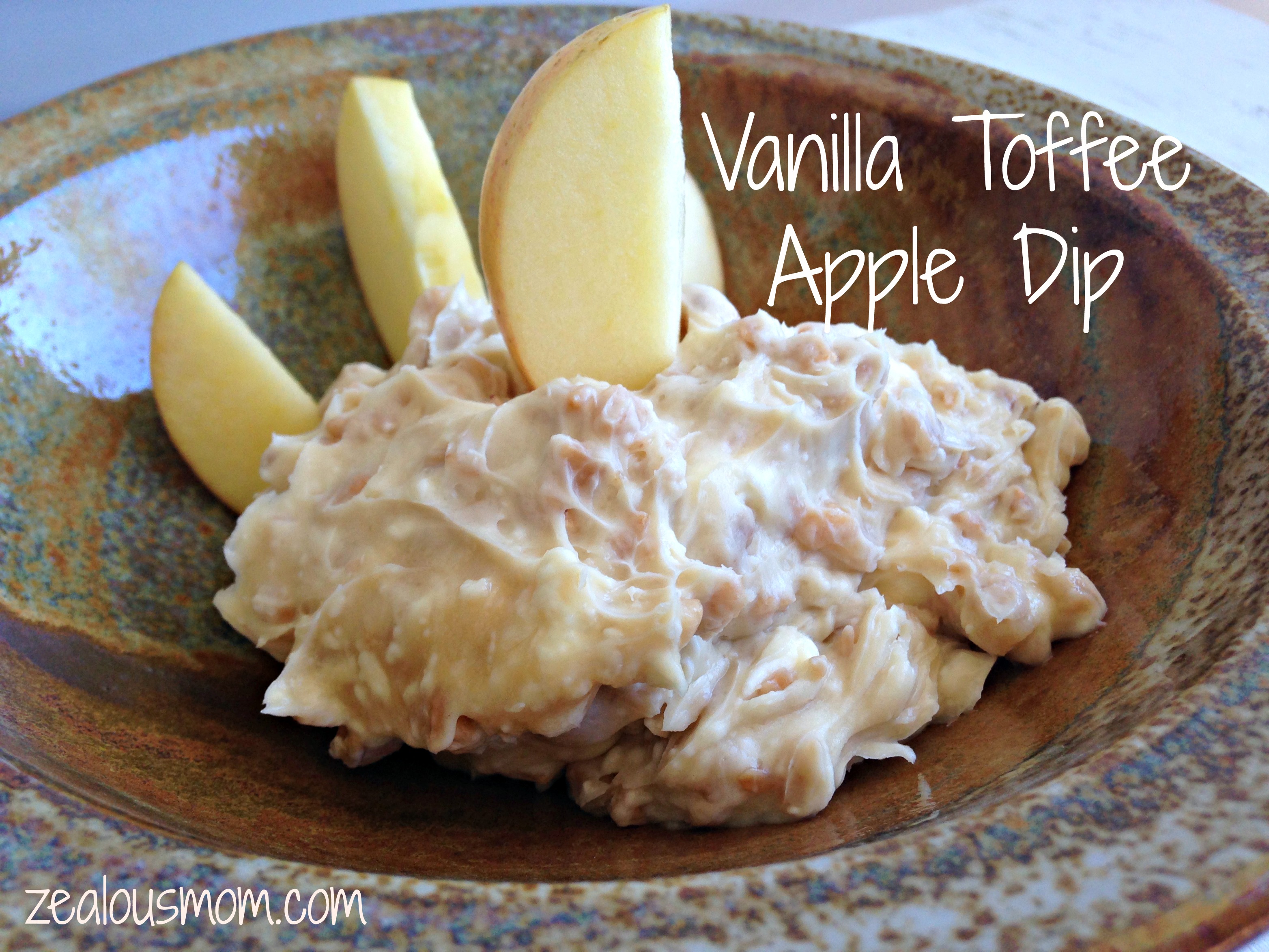 Vanilla Toffee Apple Dip
