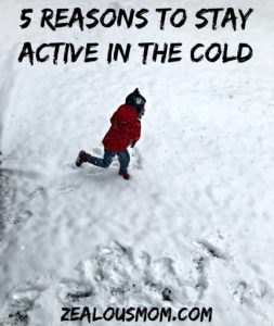 5 Reasons to Stay Active in the Cold @zealousmom.com