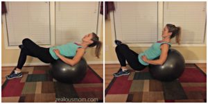 Try these 10 stability ball moves to tone your entire body. #fitness #workout #exercise @zealousmom.com