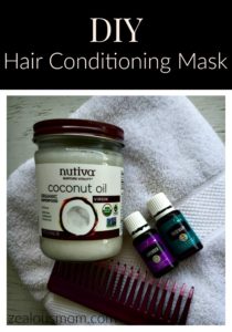DIY Hair Conditioning Mask. #DIY #beauty #hairhealth #essentialoils #youngliving