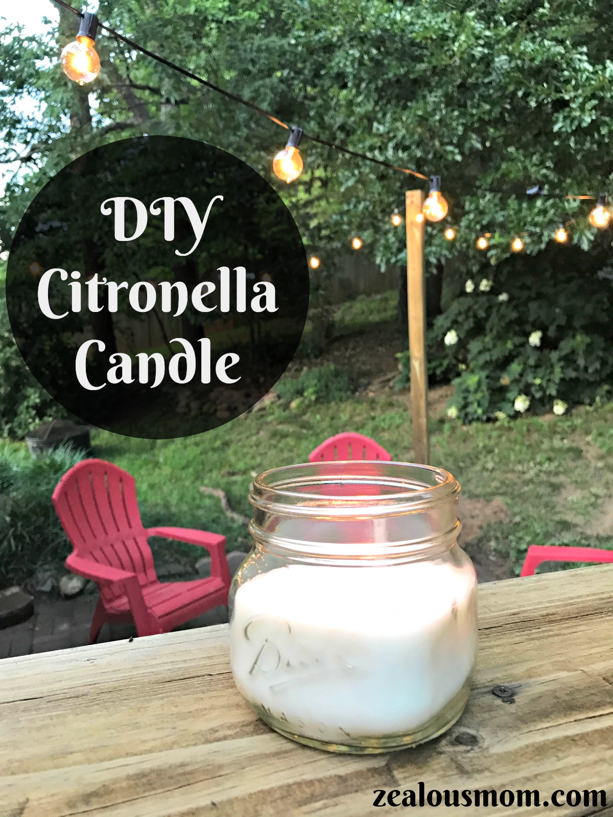 Relax this summer with a DIY Citronella candle