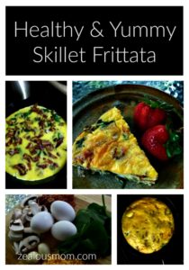 Healthy & Easy Skillet Frittata. Everyone in the family will enjoy! @zealousmom.com